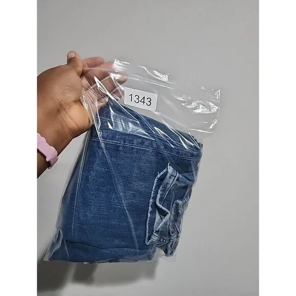 Flying Monkey Womens Jeans Skinny Low Rise Blue Denim Whiskering Stone Wash 31 - Picture 8 of 10